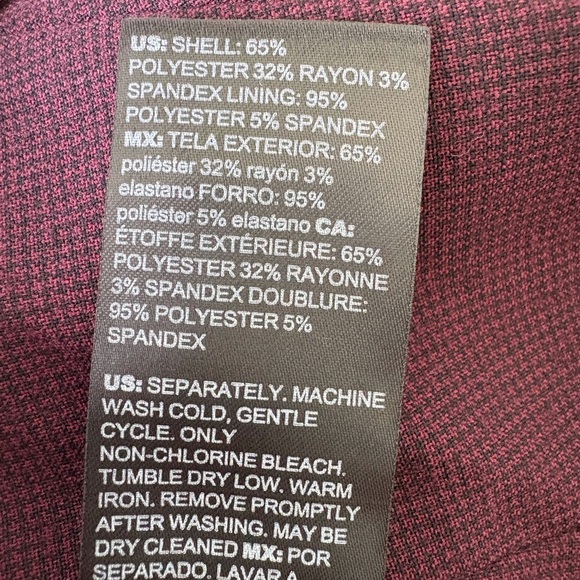 White House Black Market Size 6 Signature Blazer Button Closure Deep Purple $225 - Picture 10 of 15